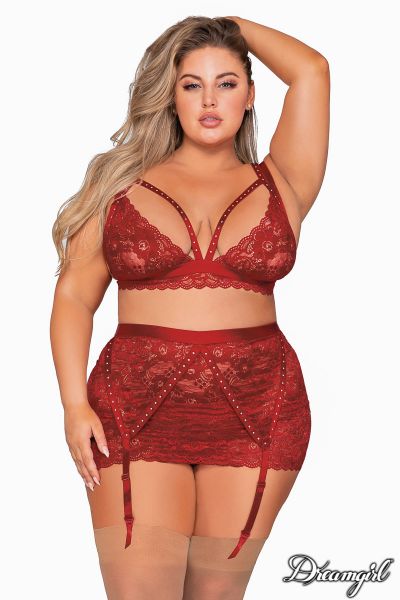PROMO40-DG12465X - 3PC Lace Stud Set