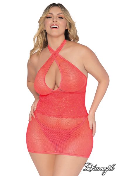 DG12606X - Crossed Collar Babydoll