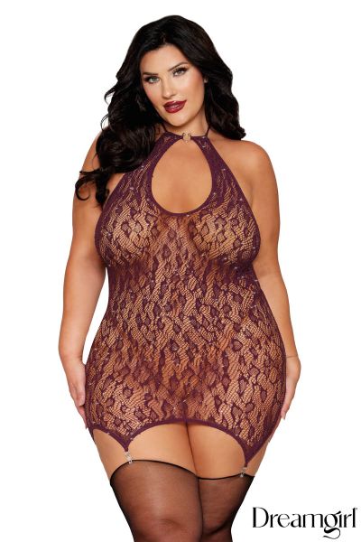 DG13673X - Leopard Lace Chemise