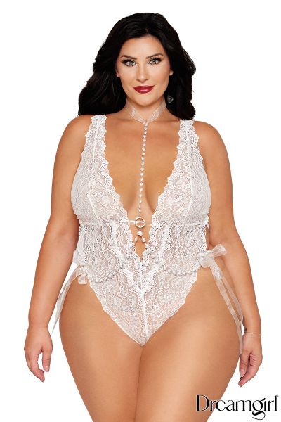 DG13697X - 2PC Lace Teddy