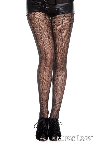 ML50046 - Star Fishnet Pantyhose 