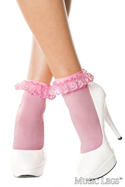 ML527 - Ruffle Opaque Ankle Hi