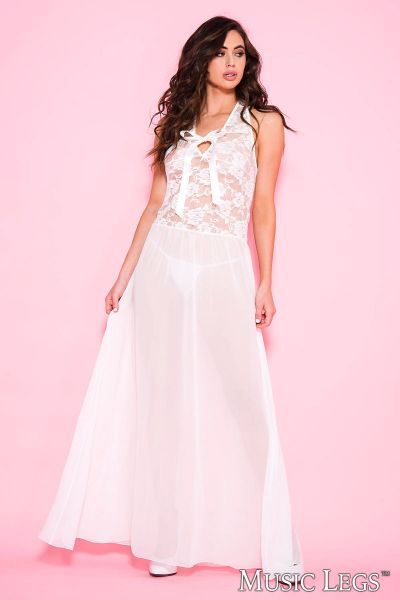ML53018 - Rose Pattern Gown