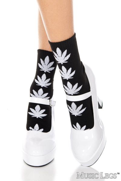 PROMO40-ML537 - Opaque Leaf Ankle Hi