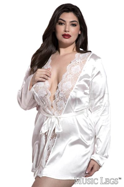 ML60078Q - Satin Robe