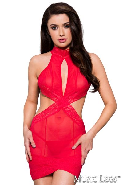 PROMO25-ML60094 - High Neck Chemise