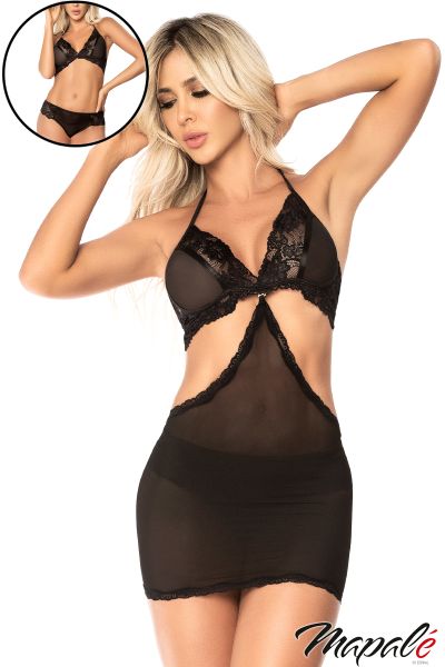 PROMO40-MA7434 - 3PC Chemise Set