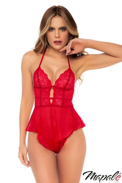 PROMO25-MA7445 - Sheer Heart Romper