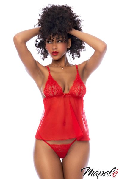 MA7562 - Mesh Babydoll Set