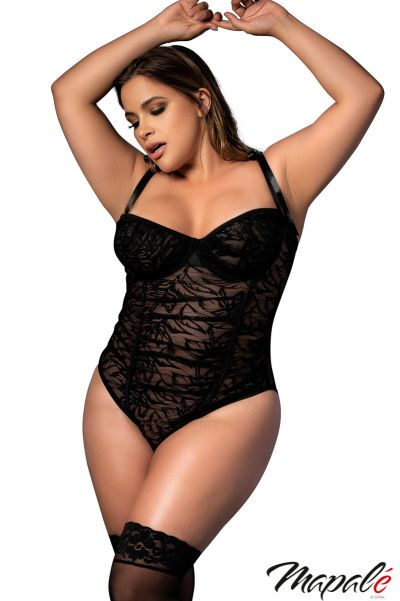 PROMO25-MA8635X - Ruched Lace Teddy