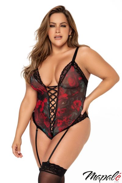 PROMO35-MA8699X - Rose Garter Teddy