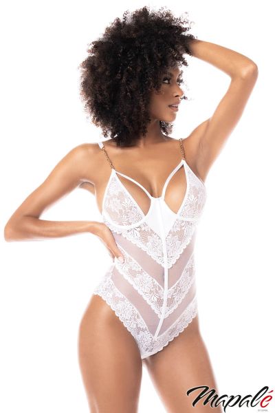 MA8741 - Lace Stripes Teddy-PROMO20