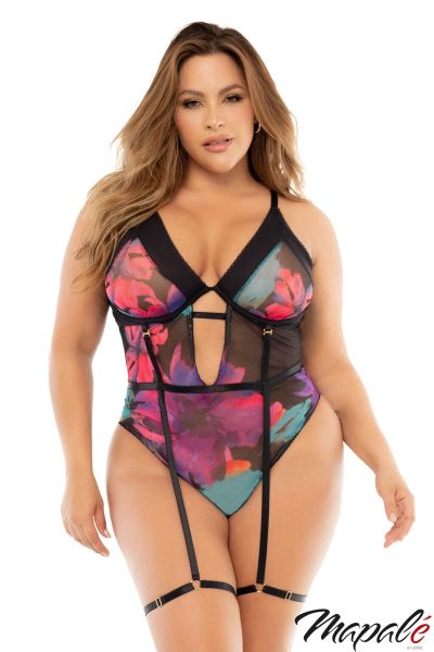 PROMO40-MA8774X - Floral Garter Teddy