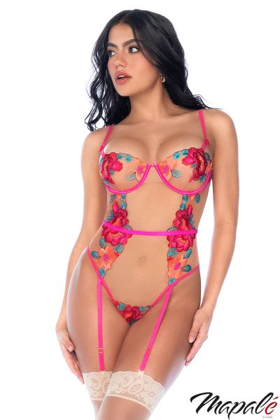 MA8928 - Sheer Lace Teddy