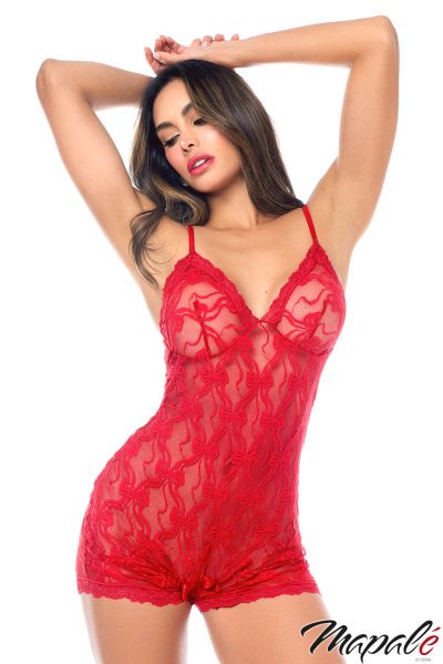 MA8972 - Bow Lace Romper