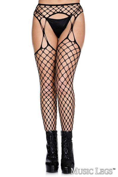 ML930 - Diamond Net Supender Pantyhose