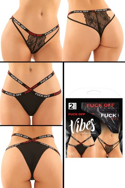PROMO50-FAAF2PK6 - 2PC "Fuck Off" Panty Pack