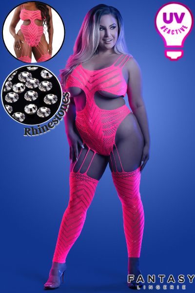 FAGL2140X - UV Big Net Bodystocking