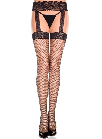 ML7996 - Fishnet Suspender Pantyhose