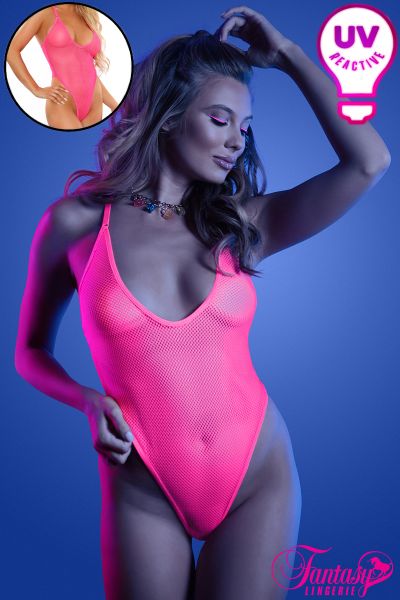 FAGL2123 - UV Reactive Net Teddy