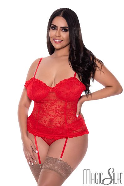 EXM310X - Lace Bustier & Panty