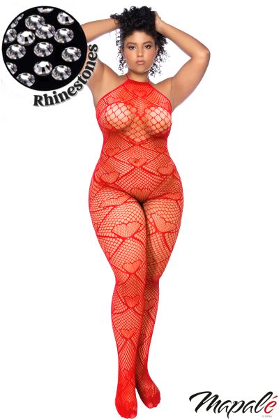 MA1164X - Heart Bodystocking