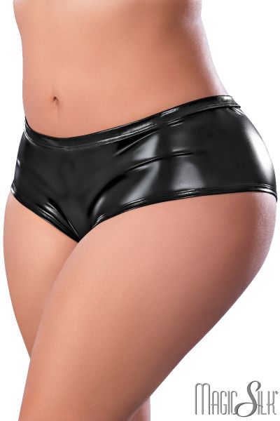 EXP421X - Wet Look Boyshort