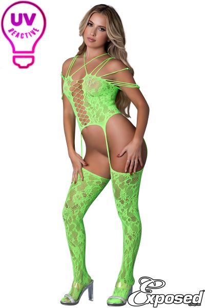 EXS183 – Strappy Lace Bodystocking