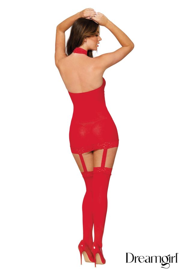 DG0035 - Sheer Garter Dress