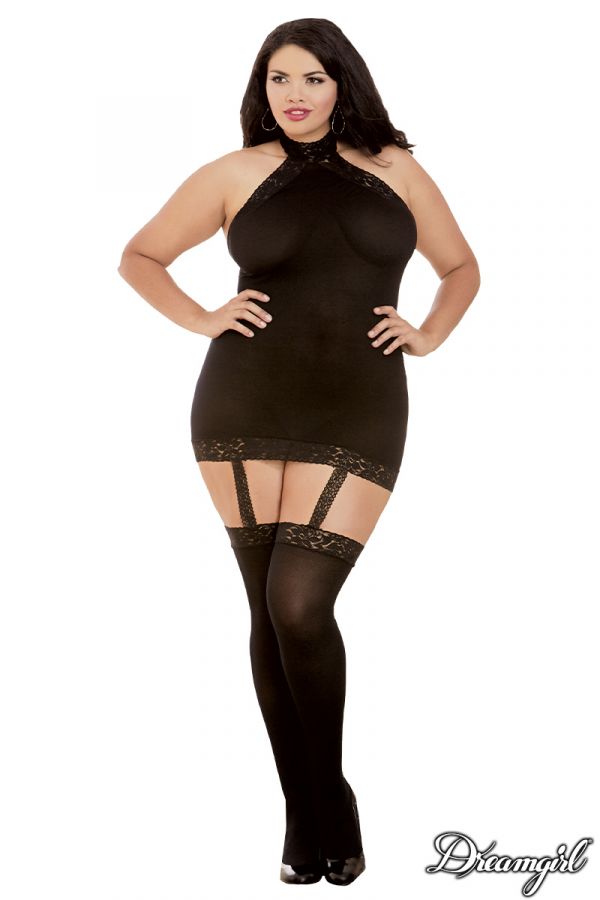 DG0035 - Sheer Garter Dress