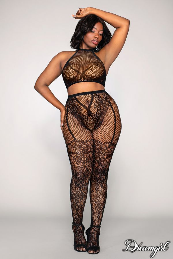 DG0391X - 2PC Bodystocking Set