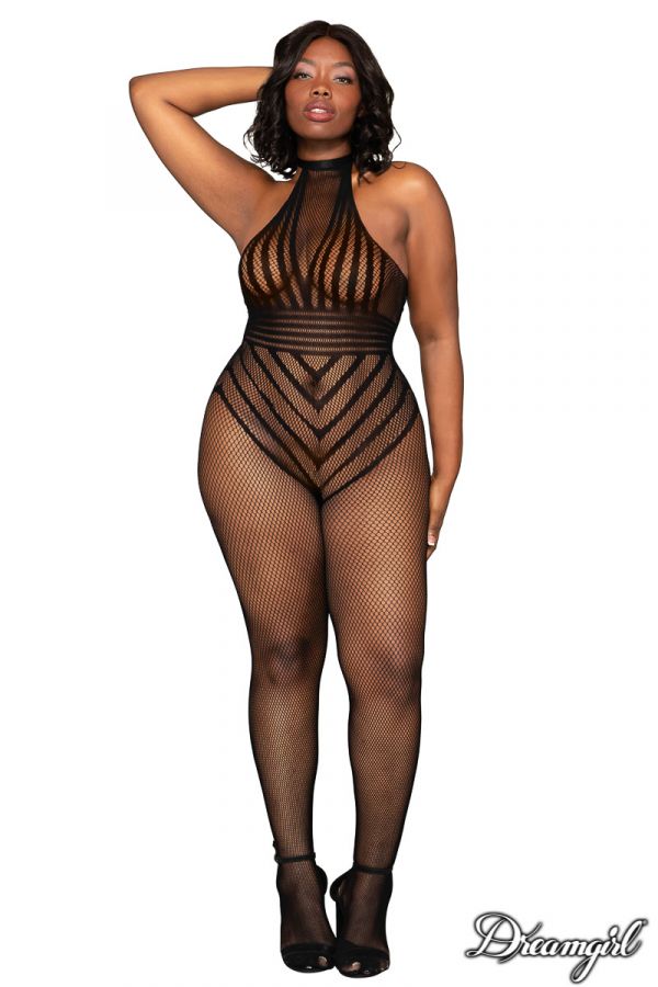 DG0402 - Striped Bodystocking