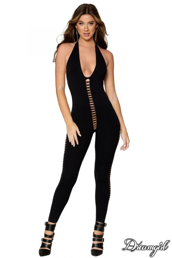 DG0426 - Lace-Up Bodystocking