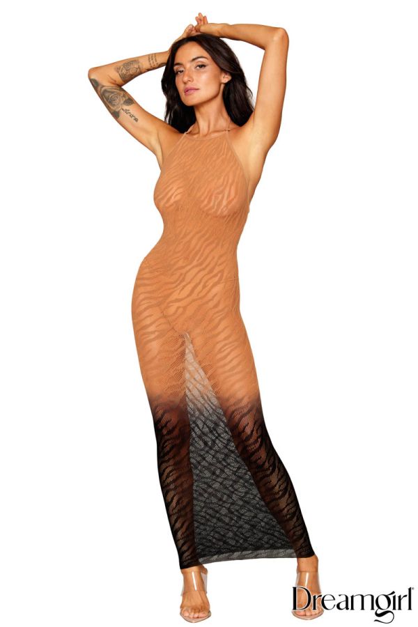 DG0488 - Ombré Zebra Gown