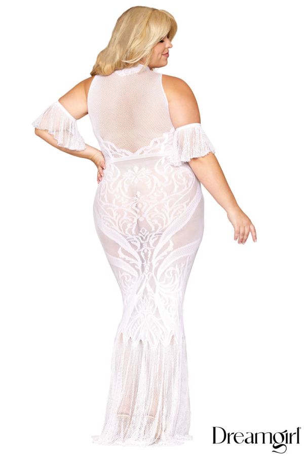 DG0490X - Flutter Sleeve Gown