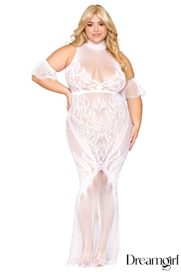 DG0490X - Flutter Sleeve Gown