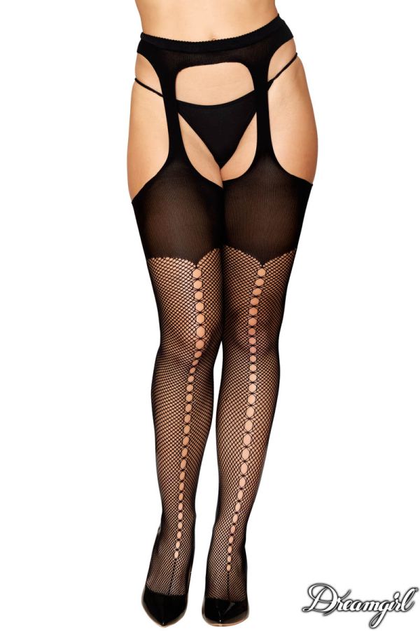 DG0501 - Eyelet Suspender Pantyhose