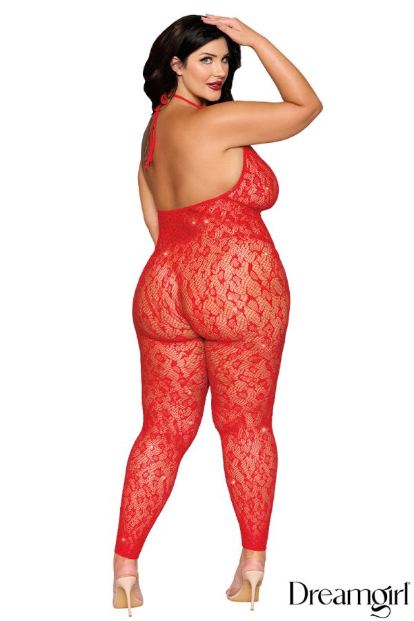 DG0517X - Rhinestone Bodystocking