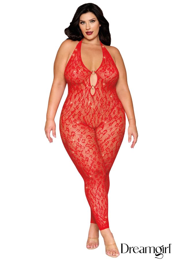 DG0517X - Rhinestone Bodystocking