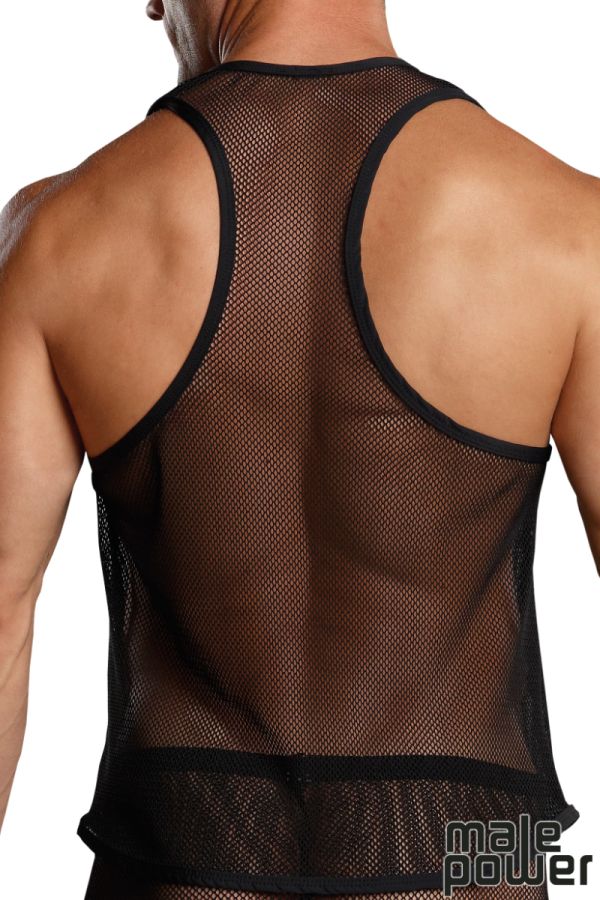 MP111-11C - Stretch Net Tank Top