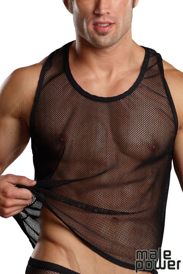 MP111-11C - Stretch Net Tank Top