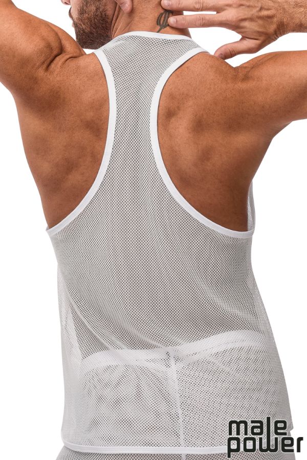 MP111-11C - Stretch Net Tank Top