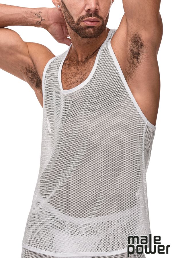 MP111-11C - Stretch Net Tank Top