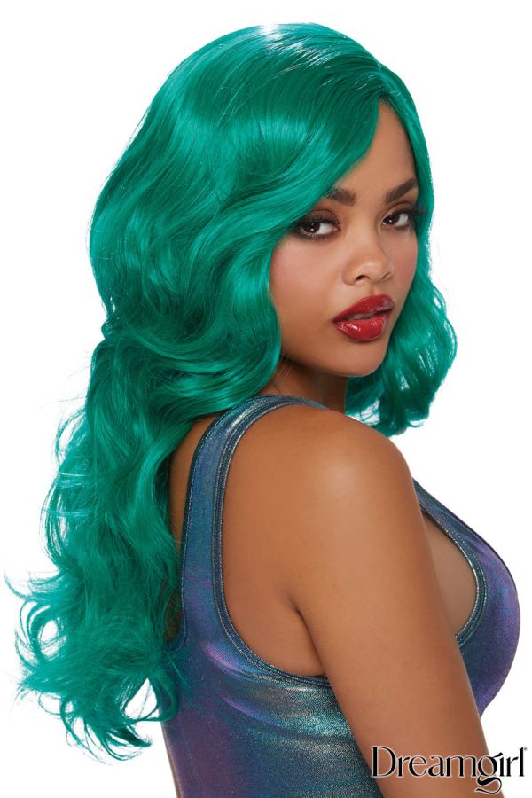 DW11342 - Long Wavy Teal Wig