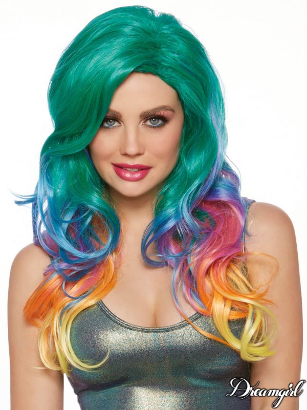 DW11885 - Jewel Tone Rainbow Wig