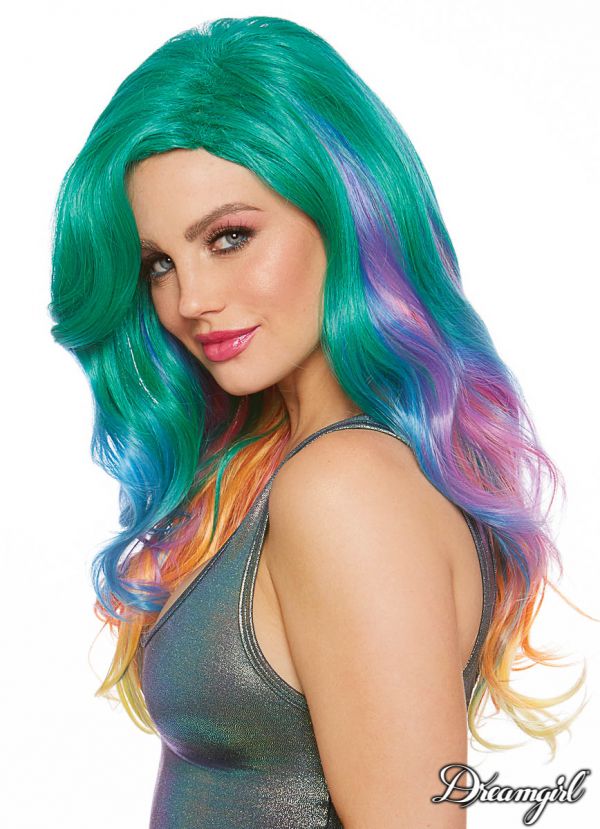 DW11885 - Jewel Tone Rainbow Wig