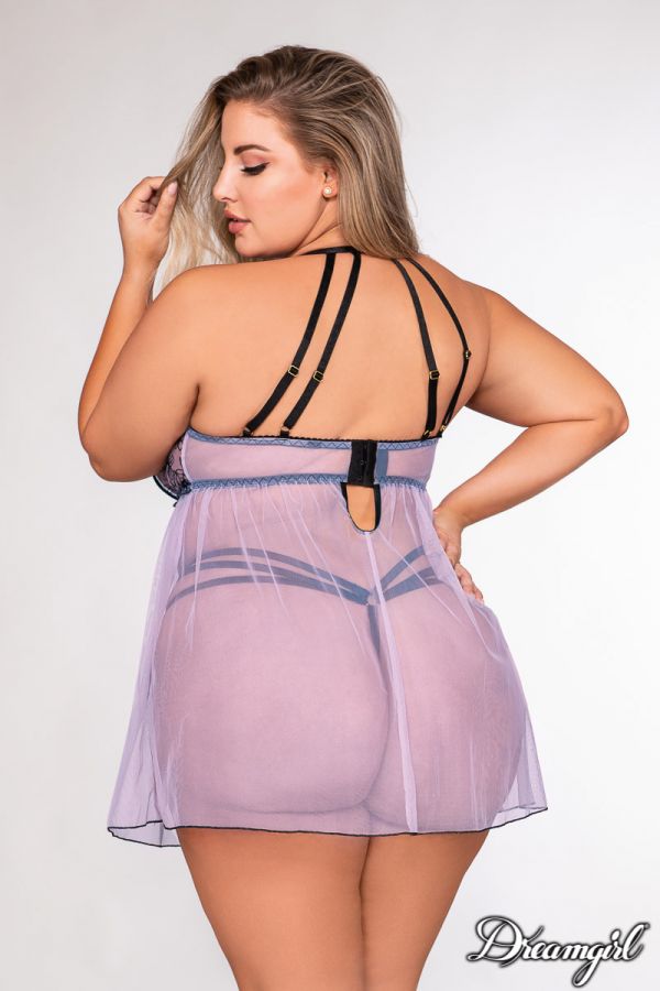 DG12167X - Embroidered Babydoll-PROMO30