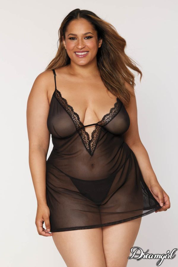 DG12239X - Sheer Robe set