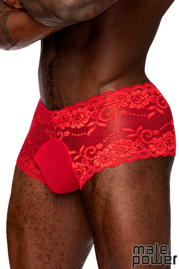 MP127-280 - Sassy Lace Mini Short Sheer Pouch