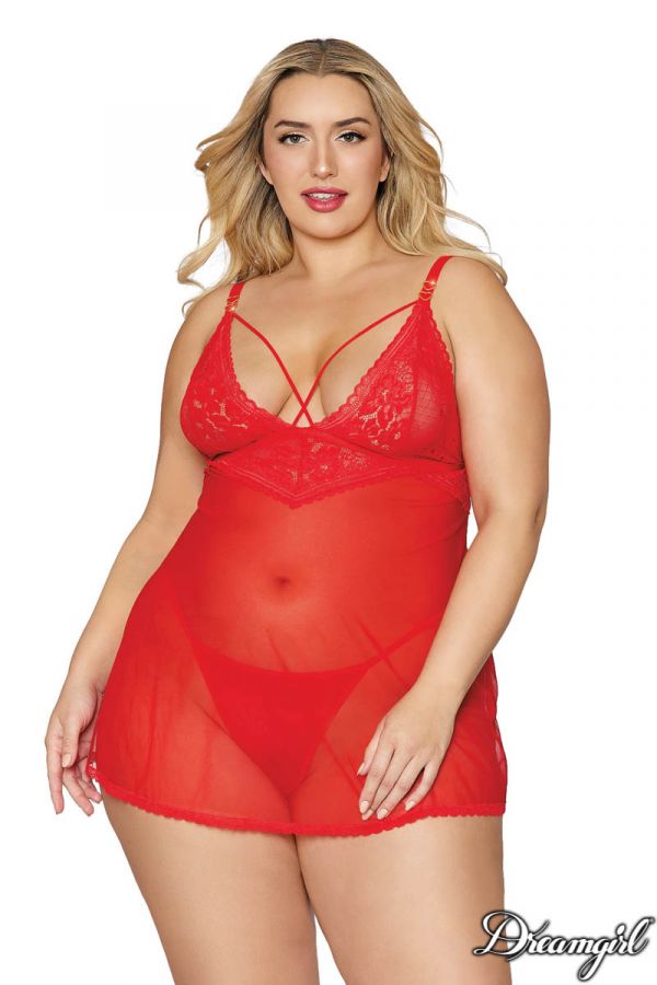 DG12701X - Sheer Babydoll